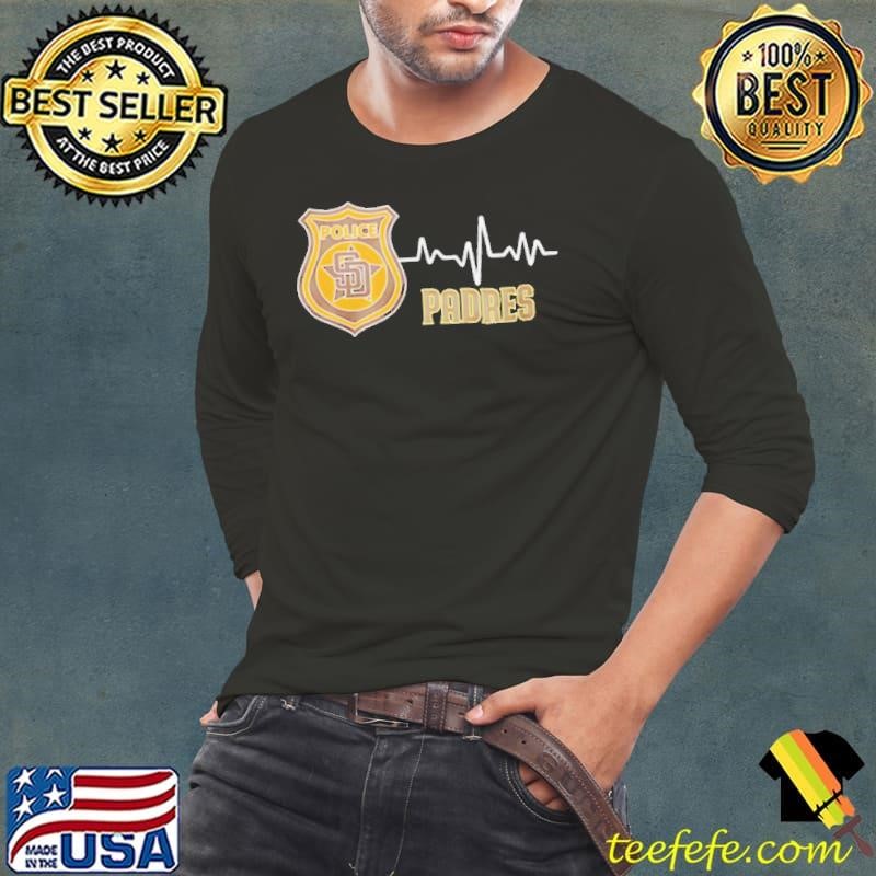 Police heart rate San Diego Padres Long Sleeve Tee