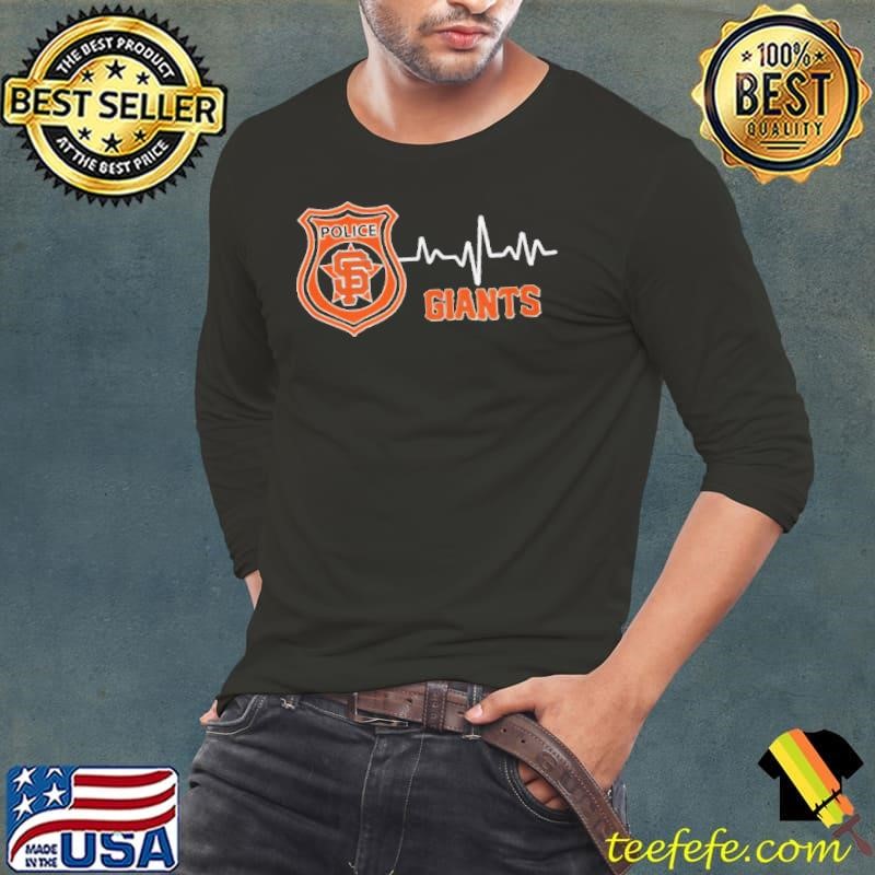 Police heart rate San Francisco Giants Long Sleeve Tee