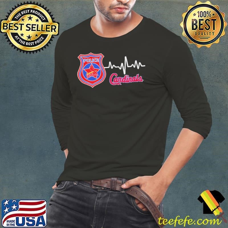 Police heart rate St. Louis Cardinals Long Sleeve Tee