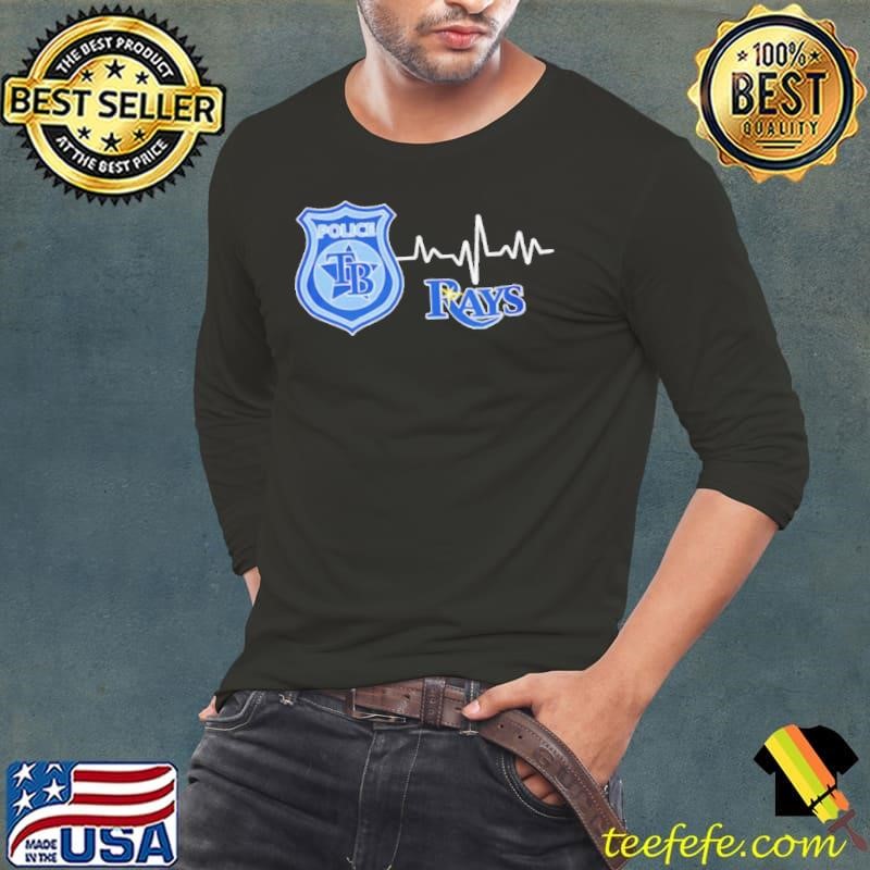 Police heart rate Tampa Bay Rays Long Sleeve Tee