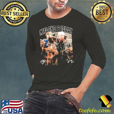 Post Malone & Jelly Roll smile signatures shirt