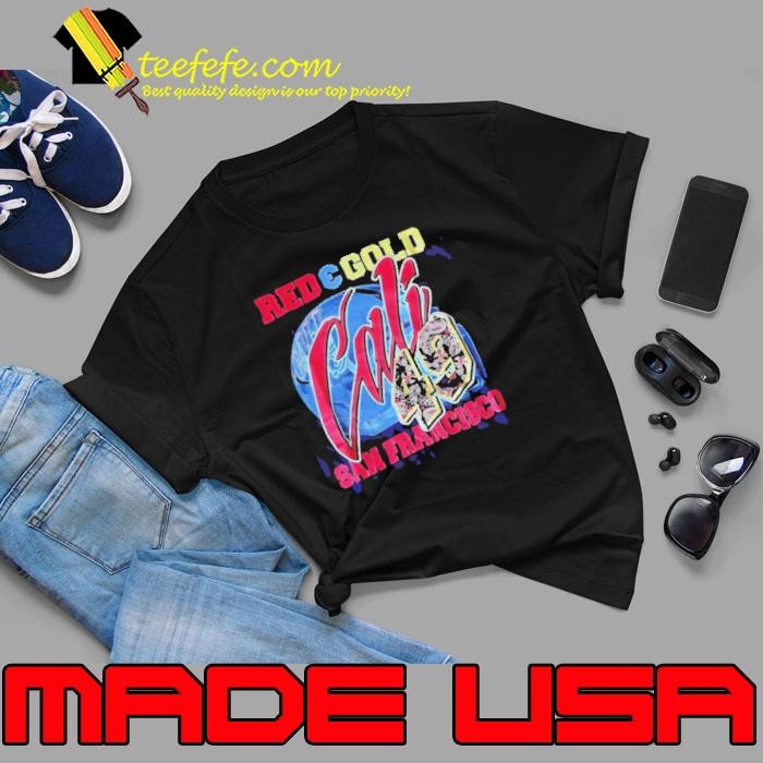 Red Gold Cali 49 San Francisco shirt