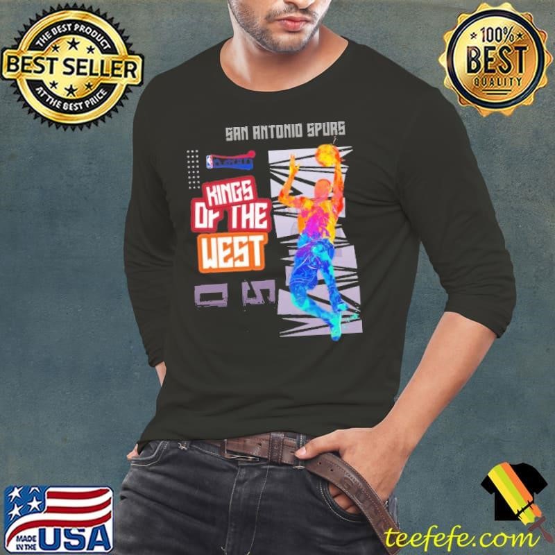 San Antonio Spurs Playoffs 2025 king of the West best team Long Sleeve Tee