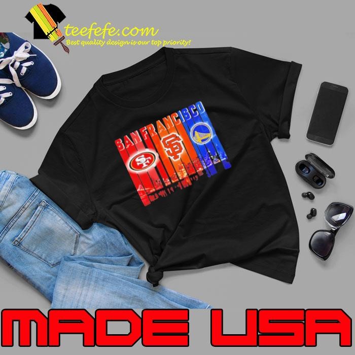 San Francisco 49ers x San Francisco Giants x Golden State Warriors night city Unisex