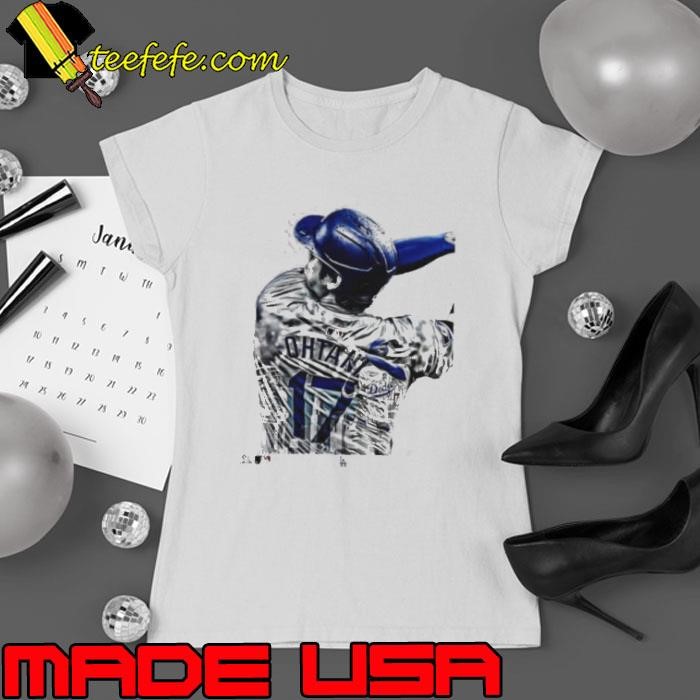 Shohei Ohtani MLB Los Angeles Dodgers turn away vintage Ladies tee