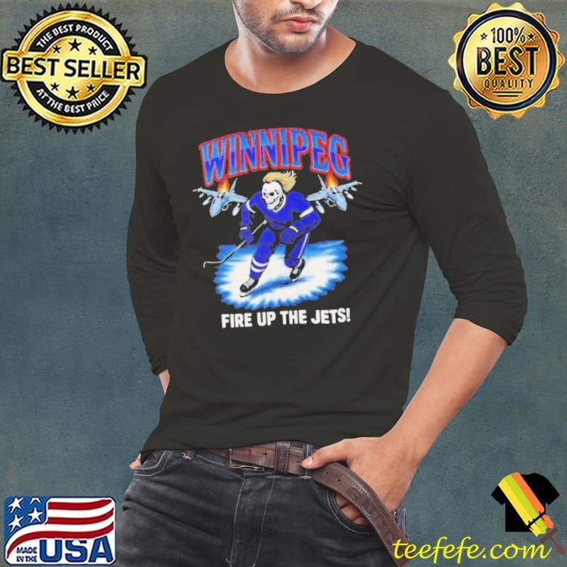 Skeleton Winnipeg Jets fire up the Jets Long Sleeve Tee