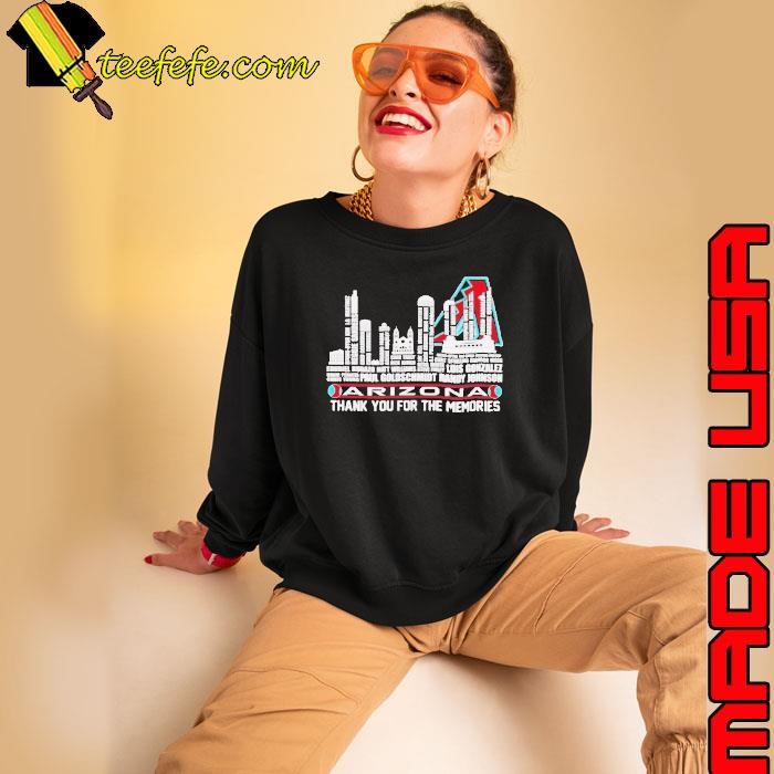 Skyline players name Arizona Diamondbacks thank you for the memories Sweatshirt