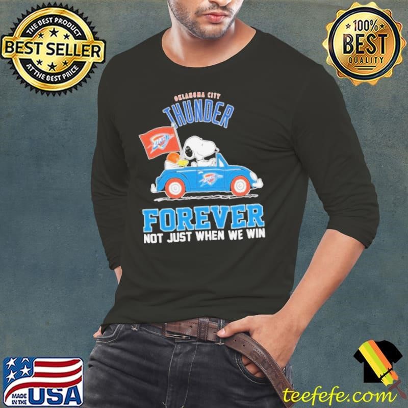 Snoopy And Woodstock Driving Car The Peanuts Forever Not Just When We Win shirt