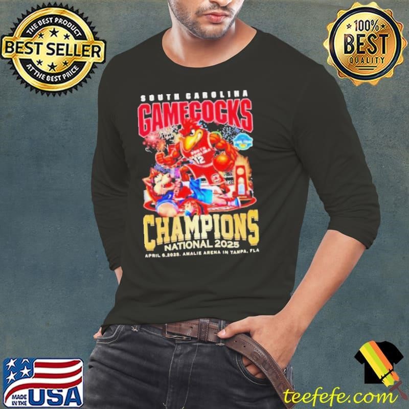 South Carolina Gamecocks Final Four national champions 2025 Cocky beat Husky mascot Long Sleeve Tee