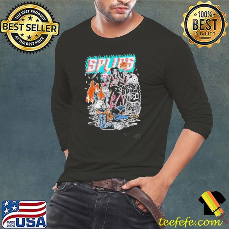 Spurs Camiseta Skeleton Graphic Long Sleeve Tee