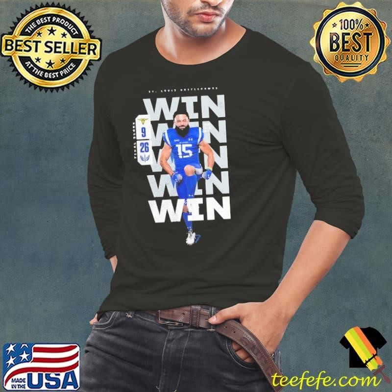 St Louis Battlehawks Jacob Saylors Win final score Long Sleeve Tee