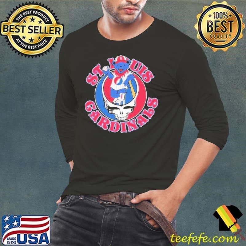 St Louis Cardinals X Grateful Dead Bear Skull shirt