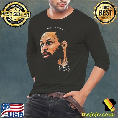 Stephen Curry Black NBA Real Big Face Player signature shirt