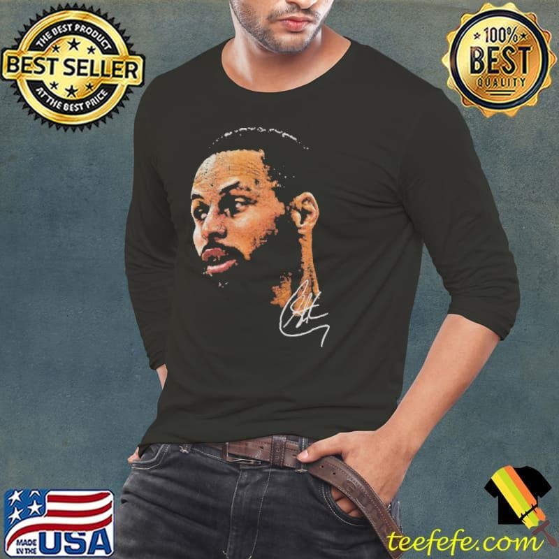 Stephen Curry Black NBA Real Big Face Player signature shirt