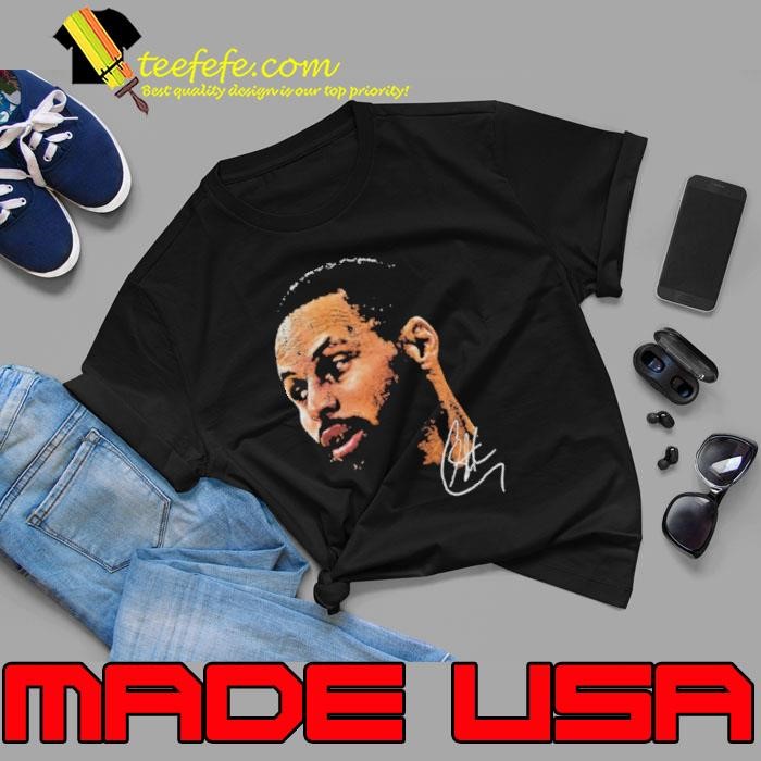 Stephen Curry Black NBA Real Big Face Player signature Unisex