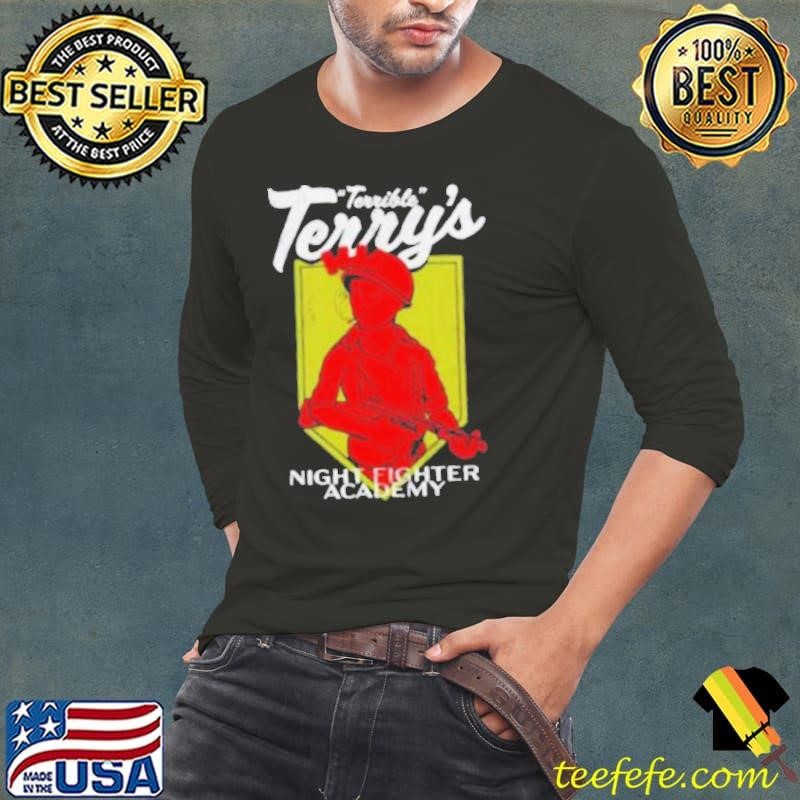 Terrible Terry night fighter academy cartoon shirt