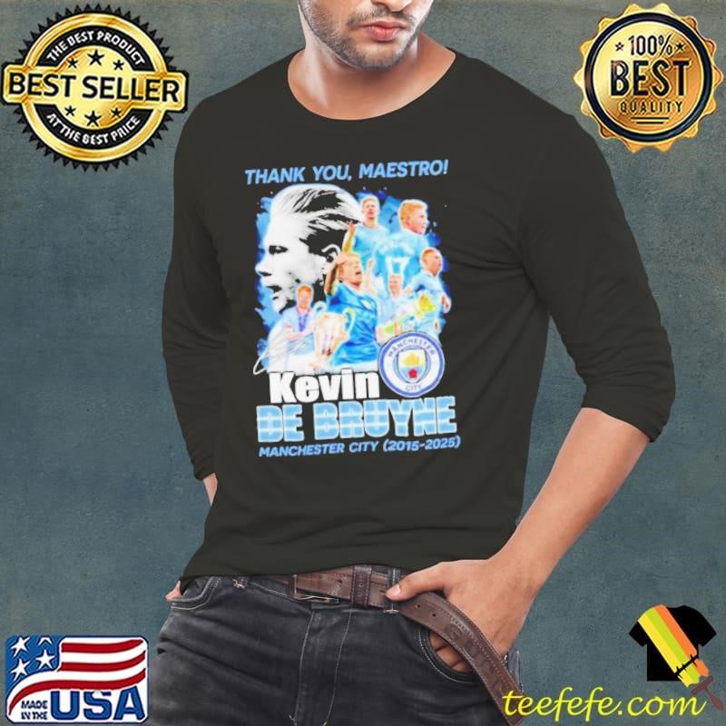 Thank you maestro Kevin De Bruyne Manchester City 2015 2025 Long Sleeve Tee