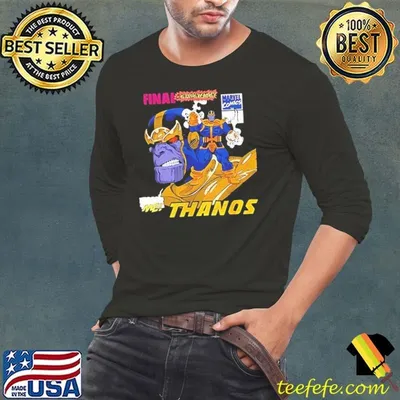 Thanos Final Confrontation Marvel Comics retro shirt