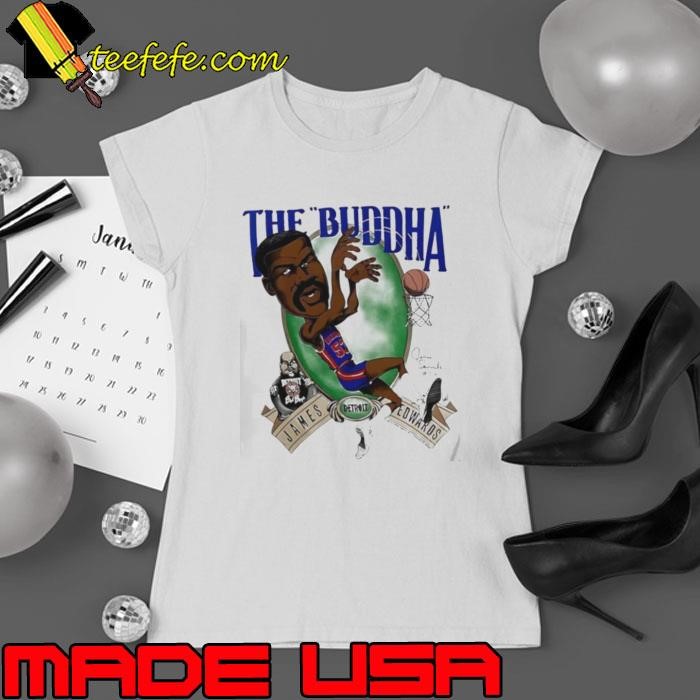 The Buddha Detroit Pistons caricature Ladies tee