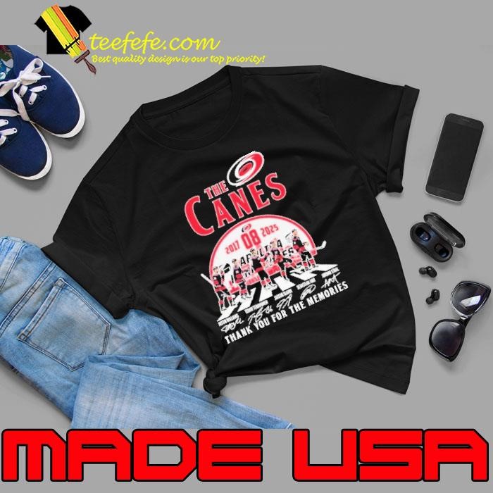 The Carolina Hurricanes Canes 2017 2025 8TH Thank You For The Memories Road Abbey Signatures Unisex