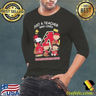 The Peanuts just a teacher who love Arizona Diamondbacks shirt
