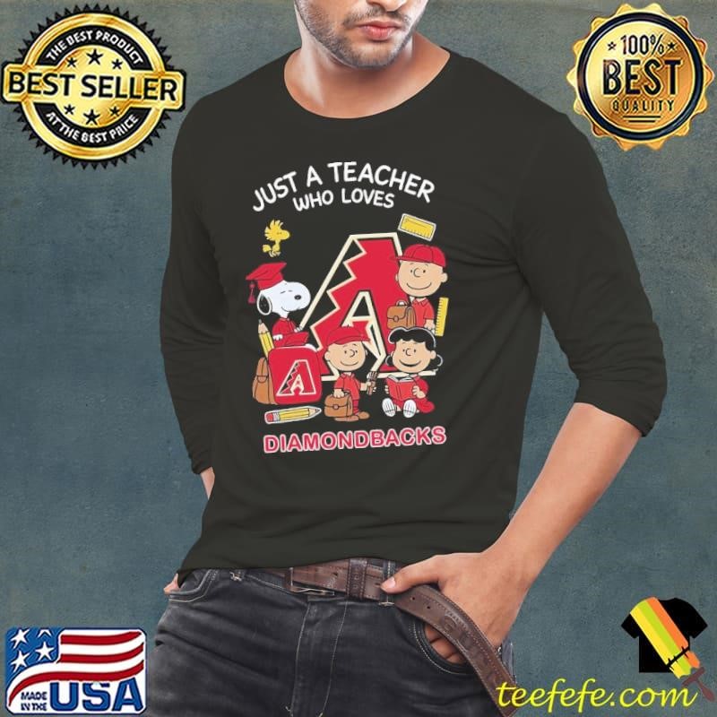 The Peanuts just a teacher who love Arizona Diamondbacks shirt