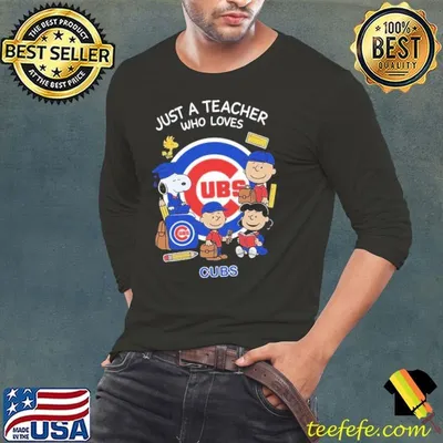 The Peanuts just a teacher who love Chicago Cubs shirt