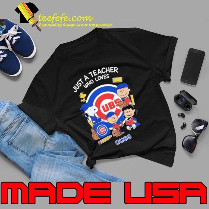 The Peanuts just a teacher who love Chicago Cubs Unisex