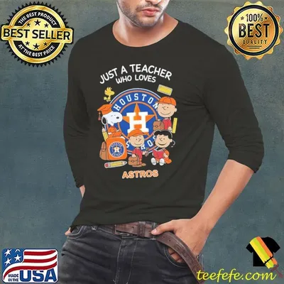 The Peanuts just a teacher who love Houston Astros shirt