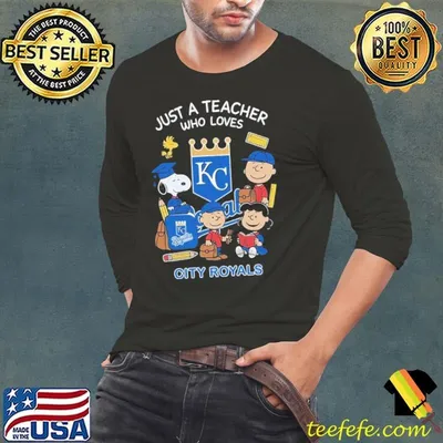 The Peanuts just a teacher who love Kansas City Royals shirt
