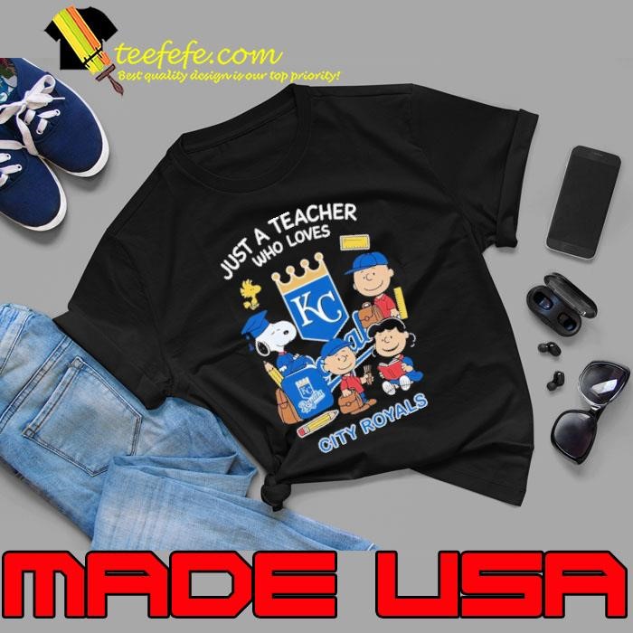 The Peanuts just a teacher who love Kansas City Royals Unisex