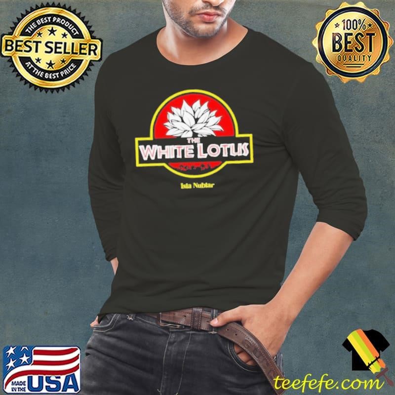 The White Lotus style Jurassic Park Isla Nublar shirt