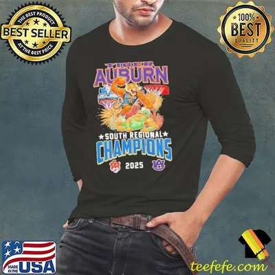 Tiger Auburn South Regional Champions 2025 mascot shirt
