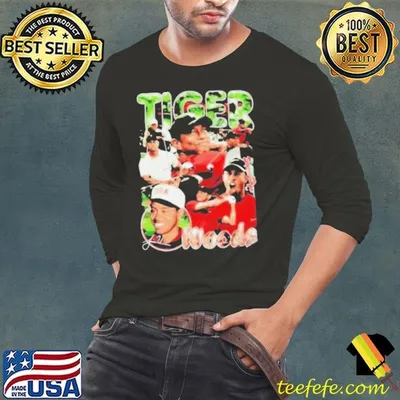 Tiger Woods golfer PGA tour signature shirt