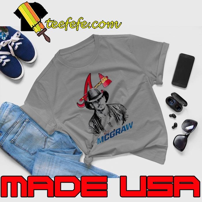 Tim McGraw Atlanta Braves logo shirt