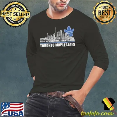 Toronto Maple Leafs Fans 2025 Hockey team skyline NHL shirt