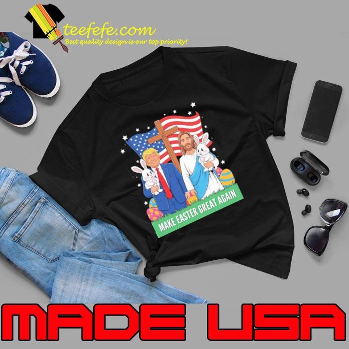 Trump Make Easter Great Again American Flag Jesus Unisex
