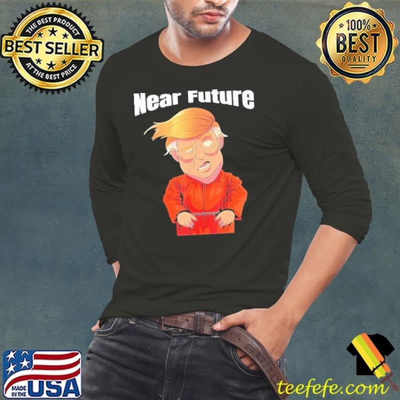 Trump Near Future Lock Him Up Orange Prison Jumpsuit shirt