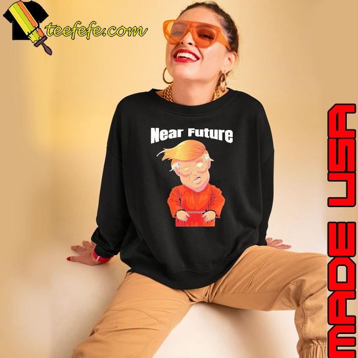 Trump Near Future Lock Him Up Orange Prison Jumpsuit Sweatshirt
