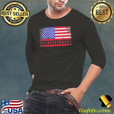 Valuetainment American Flag Flying shirt