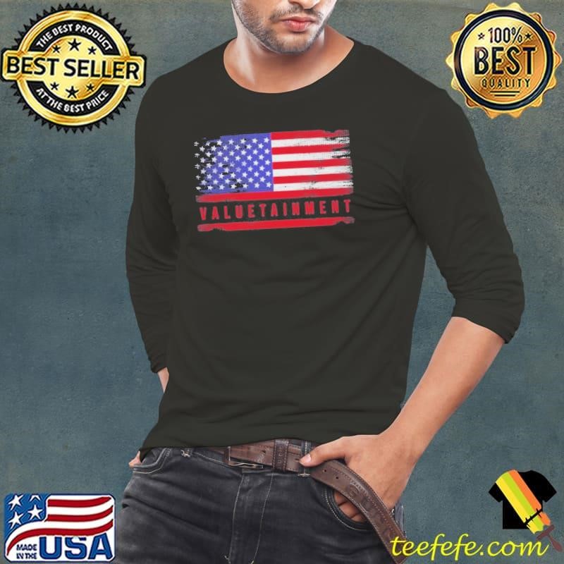 Valuetainment American Flag Flying shirt