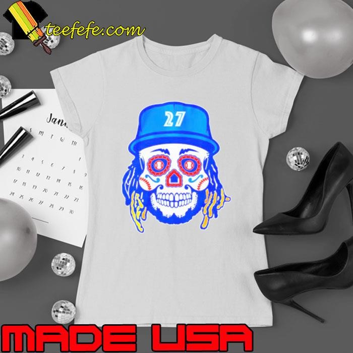 Vladimir guerrero jr skull Canadian-Dominican professional baseball first baseman Ladies tee