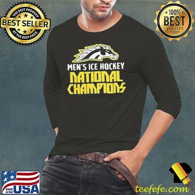 Western Michigan Broncos NCAA Division I Men Ice Hockey Champions T Shirt