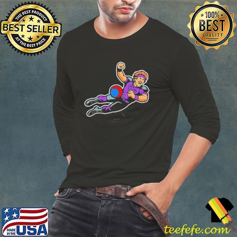 White Goodman Dodgeball Long Sleeve Tee