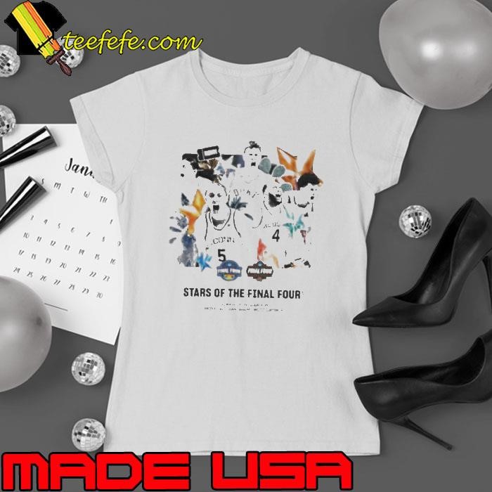 Women’s and men’s basketball stars of the Final Four Ladies tee