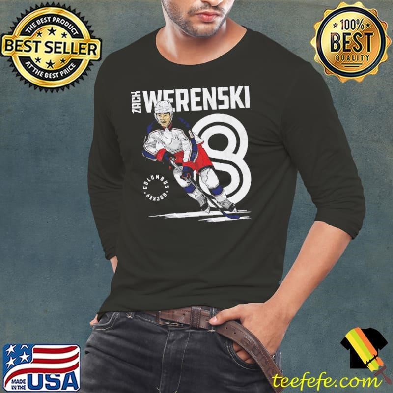 Zach Werenski American professional ice hockey defenseman Columbus Inline Long Sleeve Tee
