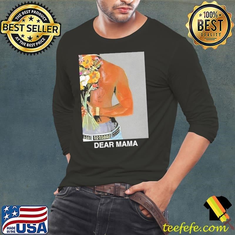 2Pac dear Mama flower Long Sleeve Tee