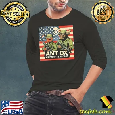 Ant Ox The Memorial Day support The Troops Buffalo American Flag shirt