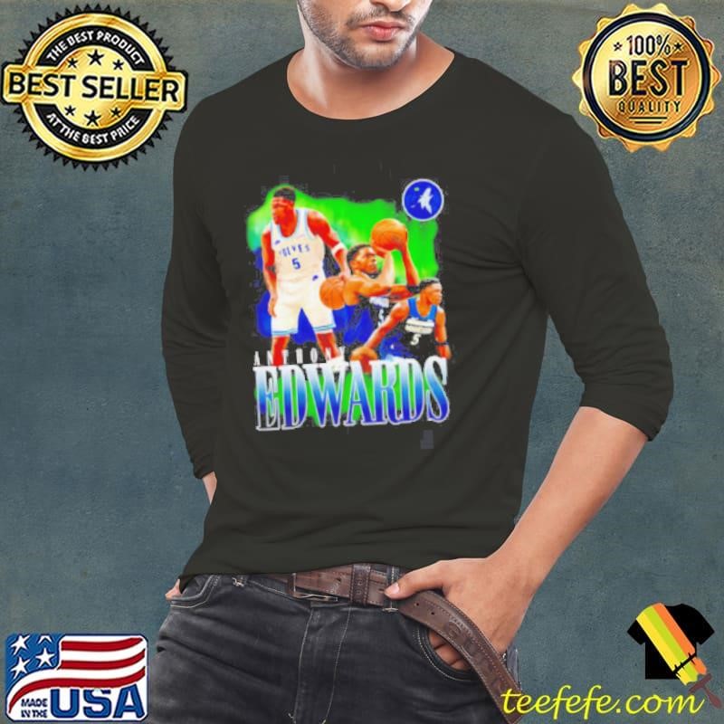 Anthony Edwards Minnesota Timberwolves Notorious 3 0 Player Long Sleeve Tee