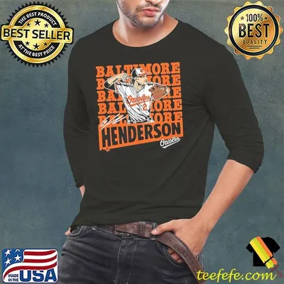 Baltimore Orioles Gunnar Henderson MLB baseball player graphic shirt